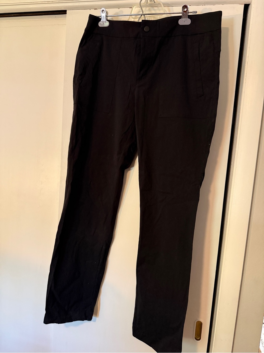 Ina Black Stretch Chinos for women